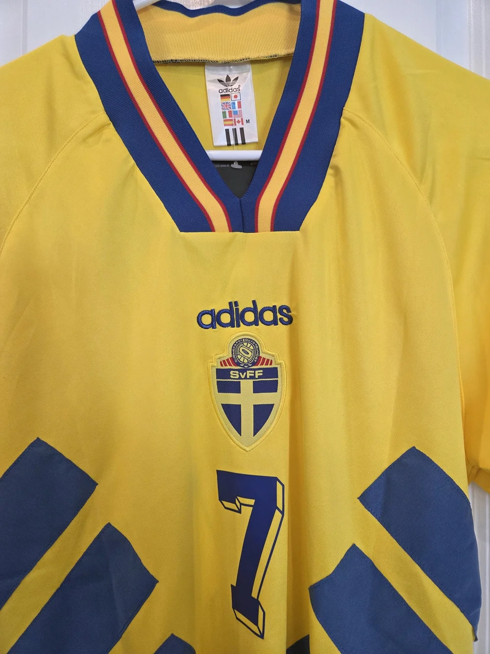 Henrik Larsson Sweden 1994 World Cup Soccer Jersey